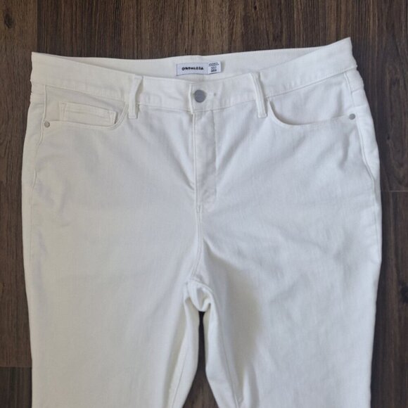 💙 Athleta White Denim Cotton Blend Stretchy - Picture 2 of 8